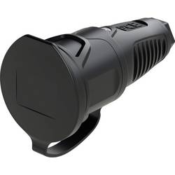 PC Electric 2511-ss zásuvka guma 250 V černá IP54