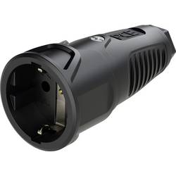 PC Electric 2520-ss zásuvka plnogumové 250 V černá IP20