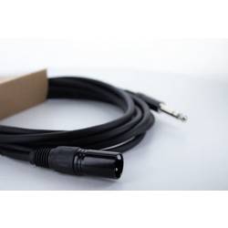 Cordial EM 1,5 MV XLR propojovací kabel [1x XLR zástrčka 3pólová - 1x jack zástrčka 6,3 mm (stereo)] 1.50 m černá