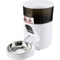 automatické krmítko MFK-220608 4 l Pes, Kočka bílá Ovládání pomocí aplikace, Kamera pro zvířata, Video v reálném čase, obraz s vysokým rozlišením, Hlasové