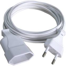 GAO 145601098 napájecí prodlužovací kabel bílá 2.00 m H03VVH2-F 2X 0,75 mm²