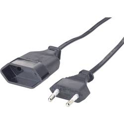 GAO 145605092 napájecí prodlužovací kabel černá 2.00 m H03VVH2-F 2X 0,75 mm²
