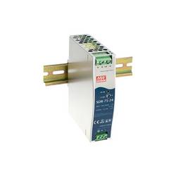 MW Mean Well SDR-75-24 síťový zdroj na DIN lištu, 24 V/DC, 3.2 A, 76 W, výstupy 1 x
