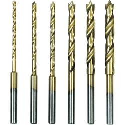 Proxxon Micromot 28 876 HSS sada spirálových vrtáku do kovu, 6dílná, 1.5 mm, 2 mm, 2.5 mm, 3 mm, 3.5 mm, 4 mm, TiN, válcová stopka, 1 sada