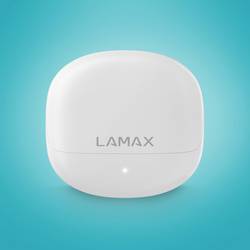 Lamax Tones1 Headset do uší (In Ear) Bluetooth® stereo bílá Indikátor nabití, Nabíjecí pouzdro, regulace hlasitosti, odolné vůči potu, dotykové ovládání,