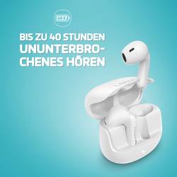 Lamax Tones1 Headset do uší (In Ear) Bluetooth® stereo bílá Indikátor nabití, Nabíjecí pouzdro, regulace hlasitosti, odolné vůči potu, dotykové ovládání,