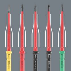 Wera Kraftform Kompakt VDE 65 iS PZ/S # 1 x 157 mm TIE pro elektrotechniky Plus/Minus výměnné bity s rukojetí 1 mm
