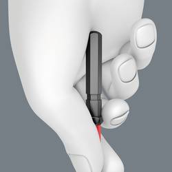 Wera Kraftform Kompakt VDE 65 iS PZ/S # 1 x 157 mm TIE pro elektrotechniky Plus/Minus výměnné bity s rukojetí 1 mm
