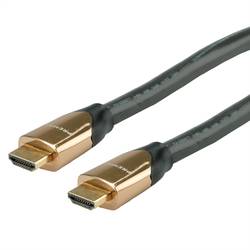 Roline HDMI kabel Zástrčka HDMI-A, Zástrčka HDMI-A 7.50 m černá 11.04.5805 4K UHD HDMI kabel