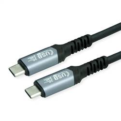 Value USB kabel USB 4.0 USB-C ® zástrčka, USB-C ® zástrčka 2.00 m černá stíněný 11.99.9087