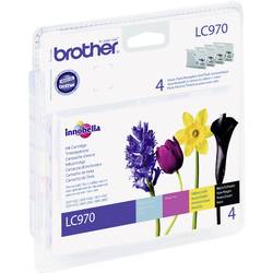 Brother Ink LC-970 originál kombinované balení černá, azurová, purppurová, žlutá LC970VALBP