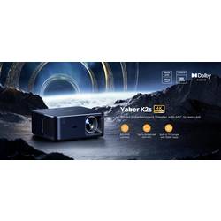 Yaber projektor K2S LCD 800 ANSI-Lumen 1920 x 1080 Full HD Podporuje 4K, Integrovaný reproduktor JBL, Smart TV-Dongle, Automatické ostření, automatická korekce
