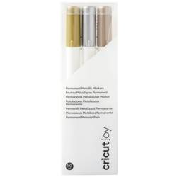 Cricut Permanent markers 1.0mm, 3er sada pera zlatá, stříbrná, měděná
