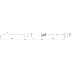Greisinger GES21-K-1-NT-L01-T sonda do jídla -50 do +250 °C typ senzoru K