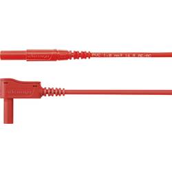 Schützinger MSWFK A341 / 1 / 100 / RT měřicí kabel zástrčka 4 mm zástrčka 4 mm červená 1 ks