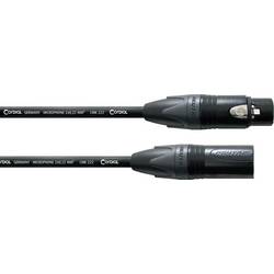 Cordial CPM 3 FM XLR propojovací kabel [1x XLR zásuvka 3pólová - 1x XLR zástrčka 3pólová] 3 m černá