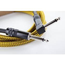 Cordial 14777 jack nástroje kabel [1x jack zástrčka 6,3 mm (mono) - 1x jack zástrčka 6,3 mm (mono)] 5 m černá, žlutá Textilní plášť