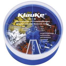 Klauke ST1B sada dutinek 0.5 mm², 0.75 mm², 1. mm², 1.5 mm², 2.5 mm² částečná izolace oranžová, bílá, žlutá, červená, modrá 400 díly