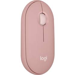 Logitech Pebble Mouse 2 M350s - TONAL ROSE - EMEA-808 optická myš, přenos Bluetooth®, 3 tlačítko, 400 dpi, 4000 dpi, růžová