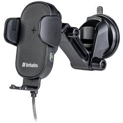 Verbatim bezdrátová indukční nabíječka FWC-01 Qi Fast Wireless Car Charger, 49552, výstup Magnetické připojení, černá