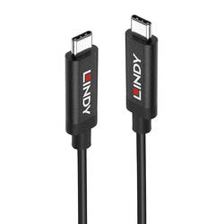 LINDY USB kabel USB 3.2 Gen2 (USB 3.1 Gen2) USB-C ® zástrčka, USB-C ® zástrčka 3.00 m černá 43348