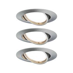 Paulmann 93420 Base vestavné svítidlo, LED, GU10, 15 W, nerezová ocel kartáčovaná, sada 3 ks