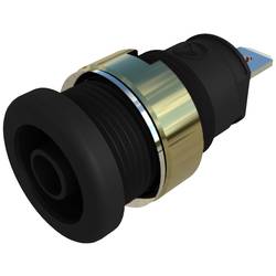 SKS Hirschmann SEB 2610 F4,8 bezpečnostní laboratorní zásuvka zásuvka, vestavná vertikální Ø pin: 4 mm černá 1 ks