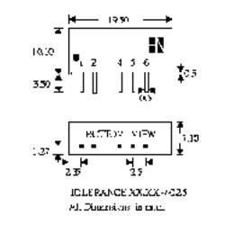 HN Power SIM2-0512D-SIL7 DC/DC měnič napětí do DPS 5 V/DC 12 V/DC, -12 V/DC 82 mA 2 W Počet výstupů: 2 x Obsah 1 ks