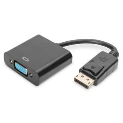 Digitus AK-340410-001-S DisplayPort / VGA adaptér [1x zástrčka DisplayPort - 1x VGA zásuvka] černá 15.00 cm
