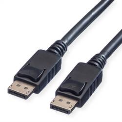 Value DisplayPort kabel Konektor DisplayPort, Konektor DisplayPort 3.00 m černá 11.99.5763 stíněný Kabel DisplayPort