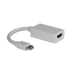 Roline Mini-DisplayPort / HDMI kabelový adaptér Mini DisplayPort konektory, Zásuvka HDMI-A 0.10 m bílá 12.03.3129 Kabel DisplayPort