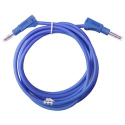 Mueller Electric BU-2323-10-79-6 měřicí kabel banánková zástrčka 4 mm banánková zástrčka 4 mm 2 m modrá 1 ks