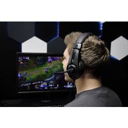 SpeedLink LEGATOS Headset uzavřená (Over Ear) kabelová stereo černá headset Gaming