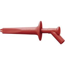 Stäubli AB200 bezpečnostní krokosvorka, konektor 4 mm, CAT IV 1000 V, červená