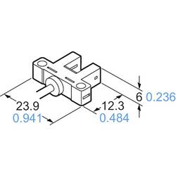 Panasonic vidlicová světelná závora PM-K25 PM-K25 typ K spínání za světla, spínání za tmy 5 - 24 V/DC 1 ks