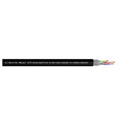 Cordial 15588 RJ45 síťové kabely, propojovací kabely CAT 7a S/FTP 1.00 m černá krytí PUR 1 ks