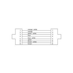 Cordial 15588 RJ45 síťové kabely, propojovací kabely CAT 7a S/FTP 1.00 m černá krytí PUR 1 ks