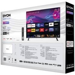 Dyon DYON SMART 43 VX LED TV, 108 cm 43 palec, E (A - G), DVB-S2, DVB-C, DVB-T2, CI+, Full HD, Smart TV, WLAN, černá