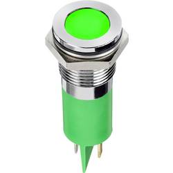 APEM Q14F1CXXG24E indikační LED zelená Frush 5 mcd