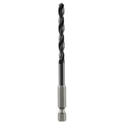 Bosch Accessories 2609255142 HSS kovový spirálový vrták, 5 mm, válcované za tepla, 1/4 (6,3 mm), 1 ks