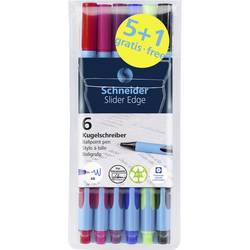 Schneider Schreibgeräte 1 ks Kugelschreiber Slider Edge XB 6er Etui, sortiert, 5+1 Aktion 152284 kuličkové pero N/A