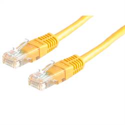 Roline 21.15.0562 RJ45 síťové kabely, propojovací kabely CAT 5e U/UTP 5.00 m žlutá 1 ks