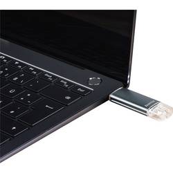 Hama Laeta Twin USB flash disk šedá 32 GB USB 2.0, microUSB 2.0