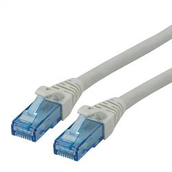 Roline 21.15.2709 RJ45 síťové kabely, propojovací kabely CAT 6A U/UTP 20.00 m šedá nestíněný, bez halogenů, samozhášecí 1 ks