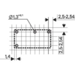 TE Connectivity RE034024, 2-1416010-7 relé do DPS, monostabilní, 1 cívka, 400 V/AC, 6 A, 1 ks