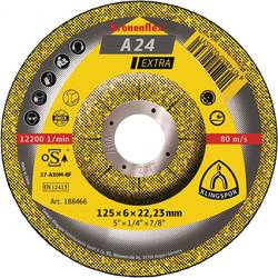 Klingspor 188465 A 24 Extra brusný kotouč lomený Průměr 115 mm Ø otvoru 22.23 mm ocel 10 ks
