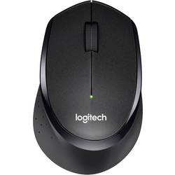 Logitech B330 Silent+ optická drátová myš, bezdrátový, 3 tlačítko, 1000 dpi, černá