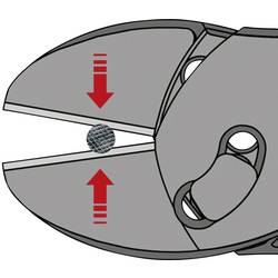 Knipex TwinForce 73 72 180 F dílnu silové boční štípací kleště s fazetou 180 mm