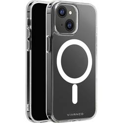 Vivanco Mag Steady zadní kryt na mobil Apple iPhone 13 Mini transparentní indukční nabíjení, odolné vůči nárazům MSASCVVIPH2021MT