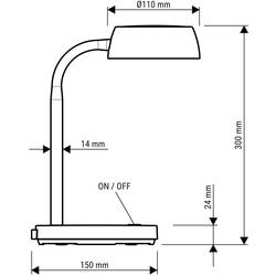 Maul MAULabby 8200725 LED stolní lampa LED LED 5 W červená